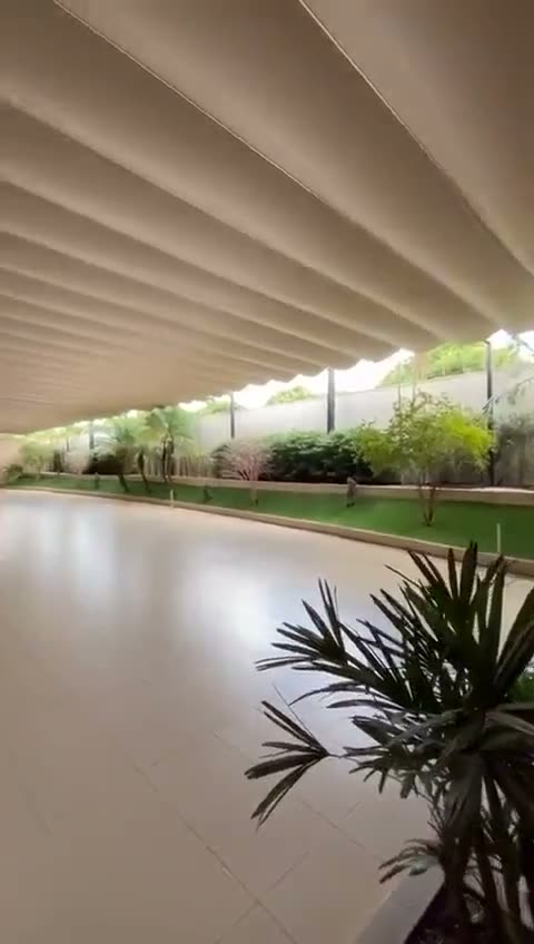 Varanda externa do espaço de eventos